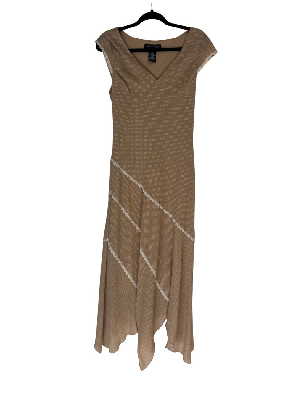 Rare Vintage 90s Johnathan Martin Handkerchief Hem Dress
